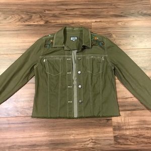 ITW Beaded Army Green Jacket
